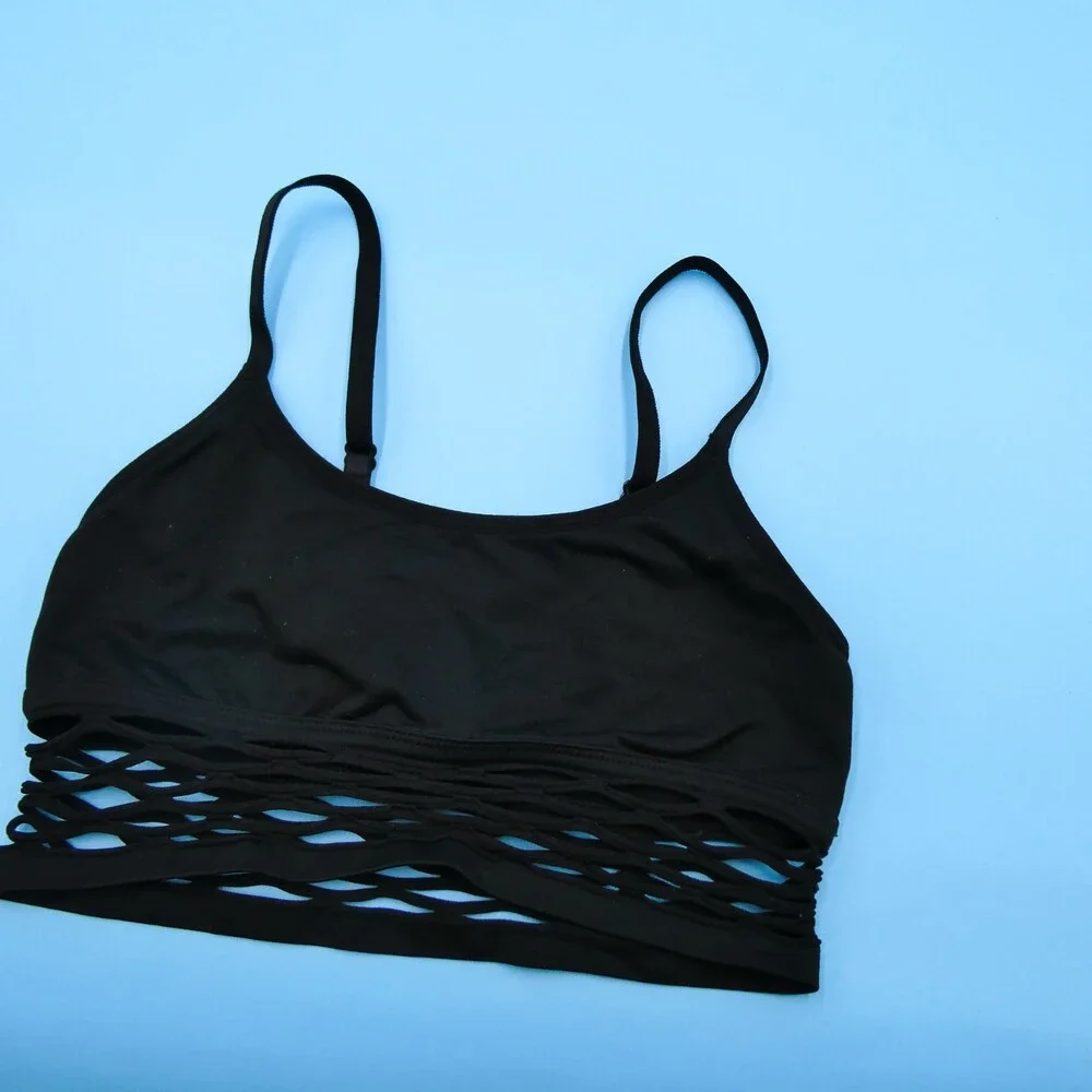 Victorias Secret Bra Small Black Cool & Comfy Pullover Unlined Wireless Lingerie - Picture 3 of 8